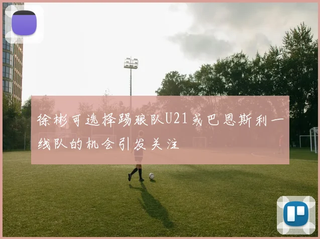 徐彬可选择踢狼队U21或巴恩斯利一线队的机会引发关注